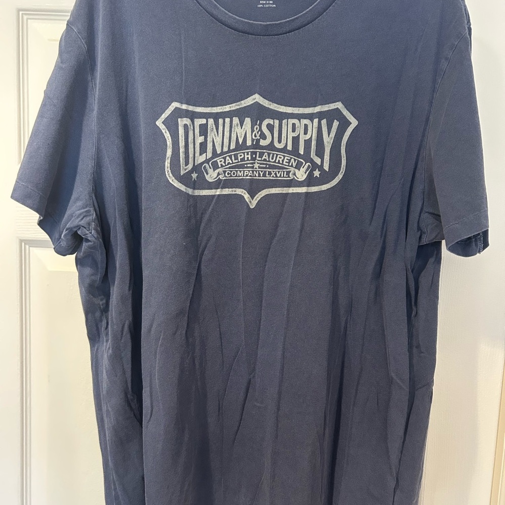 Denim & Supply Ralph Lauren Navy Graphic Tee